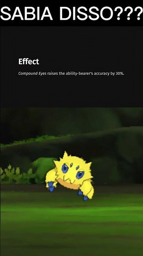 Did you know this interesting fact about the Compound Eyes ability in Pokémon? #Shorts