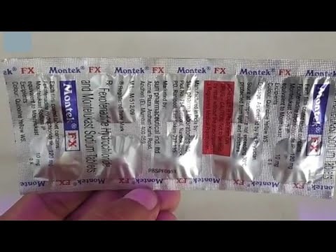 Montek Fx tablet - Fexofenadine and Montelukast tablet |Montek fx tablet uses and Side effect Dosage