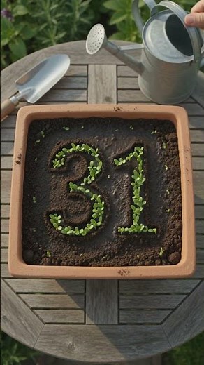 🌱 Advance Plant Timelapse Video 31 | Growing Number 31 from Seeds 🌿