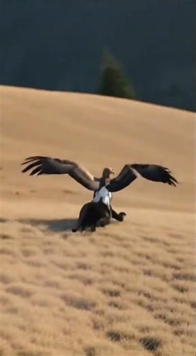 No Mercy in the Wild: An Eagle's Complete Predation of a Black Panther