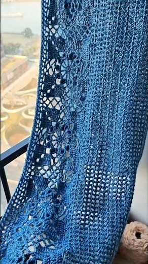 Crochet a beautiful scarf for yourself.