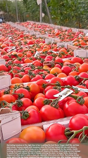 How Farmers Harvest Tomatoes for Better Flavor and Shelf Life #relaxing #satisfying #farming