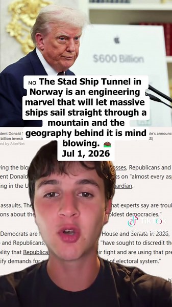 🇳🇴 The Stad Ship Tunnel in Norway is an engineering marvel that will let massive ships sail straight through a mountain and the geography behind it is mind blowing. ⛰️ #stadshiptunnel #norway #shiptunnel #geography #engineering