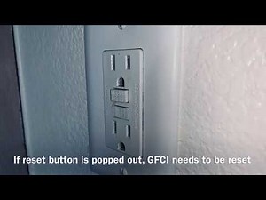 How to reset a GFCI outlet