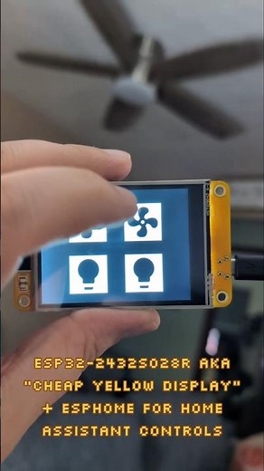 The ESP32 "Cheap Yellow Display" makes for a great Home Assistant controller #esphome #homeassistant