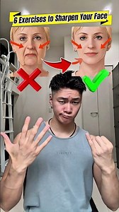 Face Exercises to Slim and Define Your Face🥸☝️ #faceworkout #faceyoga #homeworkout #motivation