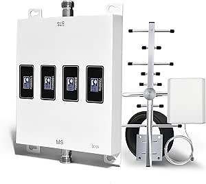 Cell Phone Signal Booster for Home and Office, 2G 3G 4G LTE 5G Band 12/17/2/4/5 Cell Phone Booster Up to 5,000 sq ft, Cell Booster for Verizon, AT&T, T-Mobile & More | FCC Approved