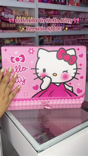🎀Calendario Hello Kitty🎀 Version S/100 🎀Envíos a todo el Perú 🇵🇪 por Shalom y motorizado (costo aparte) 🎀Mensaje al 991.341.257 #maquillaje #calendariodeadviento #hellokitty #regalosanvalentin #peru