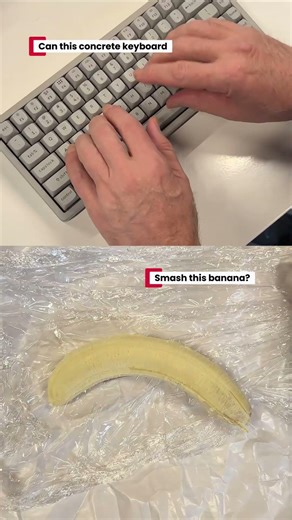 Concrete Keyboard Vs Ripe Banana