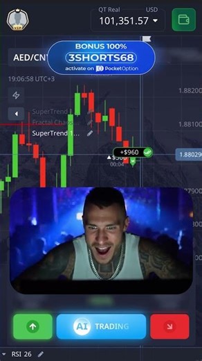 Promo Code "3SHORTS68”. Start Trading on Pocket Option!