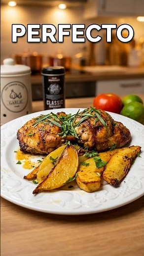 POLLO ASADO CON PATATAS CASERAS BUENÍSIMAS!!!