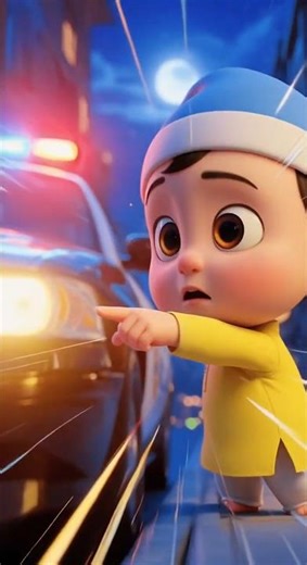 Tinku Police Car for Kids | Fun Rescue Song | Toddler Learning #cutebaby #nurseryrhymes