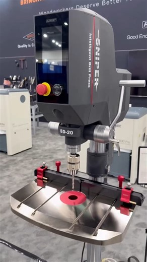 Izzy Swan | This new drill press from Harvey screams inovation. #woodworking #drillpress #thefuture | Instagram