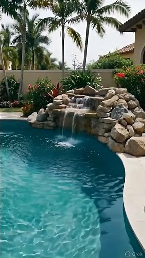 Luxury Backyard Swimming Pool Transformation | Waterfall Pool Design & Spa | Dream Pool Build