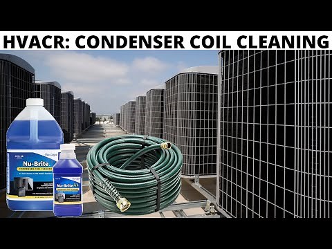 HVAC: How To Clean/Wash A Condenser Coil (Condenser Coil Acid Cleaning Procedure) Maintenance Tips
