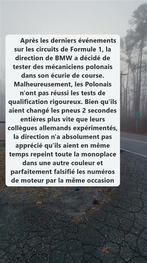 Mécaniciens polonais chez BMW - test qui a mal tourné!