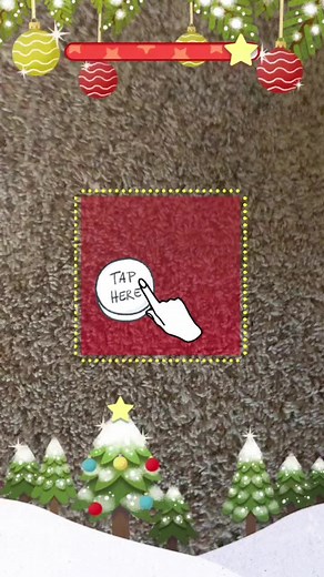 Interactive Christmas Tap Here Hand Icon Video