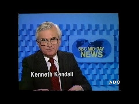 BBC1 Mid Day News with Kenneth Kendall & weather Jim Bacon 15th July 1980