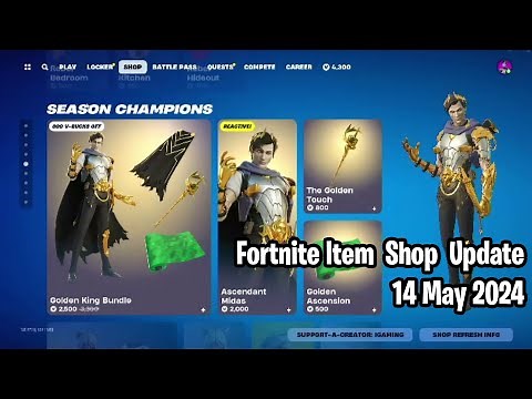 🌟 Fortnite Item Shop Update: May 14, 2024! Cozy Chomps, Midas, and More! 💎