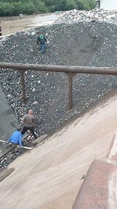 30K views · 340 reactions | Barge unloading smooth pebbles Relaxing video | USA Machines Channel | Facebook