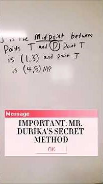 Finding ENDPOINTS: An extension of MIDPOINTS #maths #highschoolmath #zelda #geometry #education