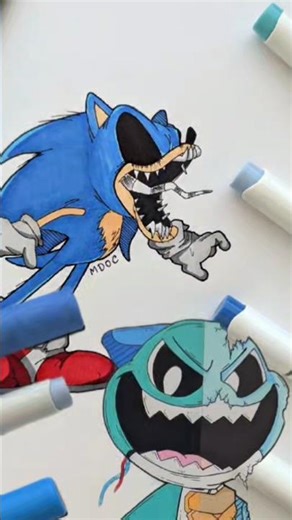 Blue Characters Drawing Ideas #art #artoftheday #fanart #drawing