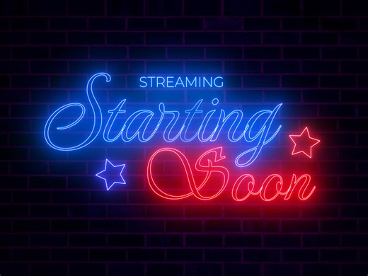 Stream Overlay Neon Light Animation Pack