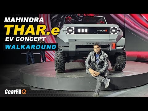 Mahindra THAR.e | Thar EV Concept Walkaround | Hindi | GearFliQ