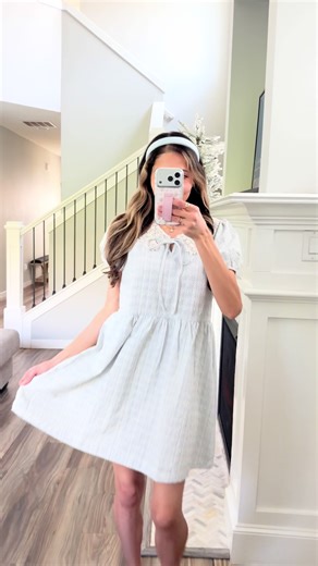 Powder blue babydoll dress try on 🩵 From forever dolled up
