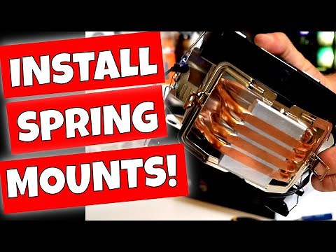 How To Install & Easily Remove AMD AM4 Spring Clip Latch Mount Style CPU Coolers