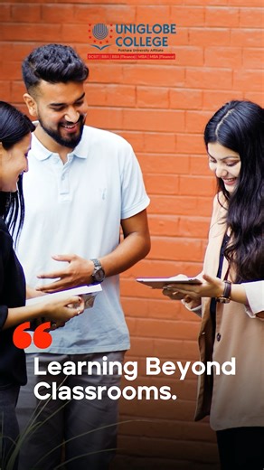 3.6K views · 838 reactions | Uniglobe College : A pioneer with explorative vision. Be part of a pioneering journey at Uniglobe College. Admissions now open for both Bachelor’s and Master’s programs. Apply here at : https://emis.uniglobe.edu.np/enquiry #UniglobeCollege #Admissions2025 #MBA #MBAFinance #BBA #BBAFinance #BCSIT #AcademicExcellence #toprankedcollege | Uniglobe College | Facebook