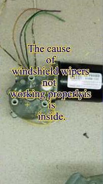 Why your wipers REALLY fail! 🛠️ Inside the motor