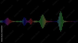 Audio Equalizer animation for music videos, night clubs, dance stage, party, events, youtube podcast. Seamless looping animation.