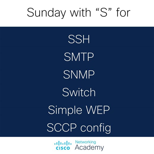 What will you study this weekend? | Cisco Networking Academy