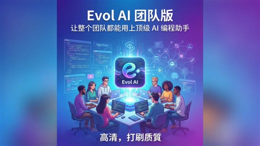 Evol团队版是企业级AI编程协作平台，支持多热门模型，团队共享积分池、用量透明可监控 Evol官网：https://www.evolai.cn