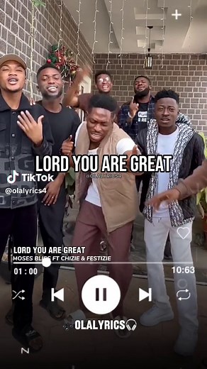 Lord You are great by moses bliss ft chizie (lyricsvideo) #lordyouaregreat #by #mosesbliss #gospel #fyp #foryou #viral #trending #foryourpage #foryoupage #fypシ