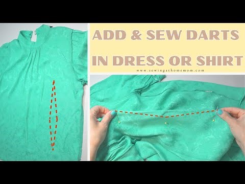 How to add darts to dress or shirt in amazing way!