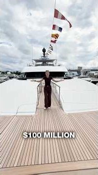 $100 Million Yacht! 🤑 #yacht #boats #luxury