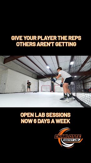 1.7K views | More reps. More confidence. More progress. Open Lab sessions are now 6 days a week at Charlotte Hockey Lab. All ages. All skill levels. One hour of self-guided training to skate, shoot, and get better at your pace. Reserve your spot: charlottehockeylab.com #HockeyTraining #SkillDevelopment #YouthHockey #HockeyPlayer #HockeyLife #OffIceTraining #ExtraReps #SkatingTreadmill #HockeySkills #RepsMatter #ConfidenceBuilder | Charlotte Hockey Lab | Facebook