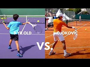 Is THIS 9 Year Old THE NEXT DJOKOVIC? | I tell him exactly what he needs to improve (full lesson)