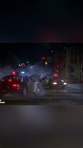 Neon Night Chase: Brian Saves Dom from the Cops 💚🚓