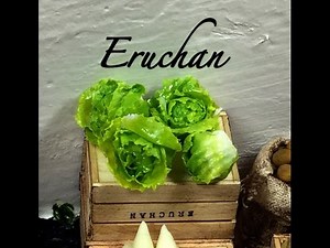 DIY . Lechuga miniatura .Tutoríal miniatura .Miniature lettuce