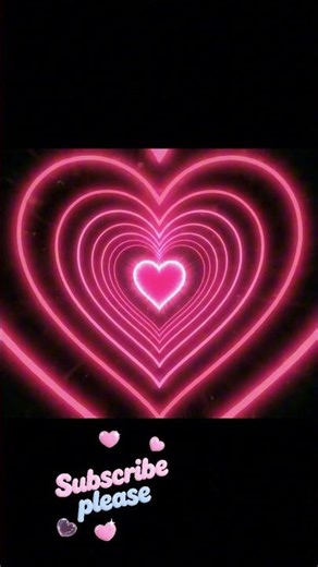 Neon Love Heart Tunnel 💗 Pink Heart Background Screensaver Tunnel Graphics Love in Motion