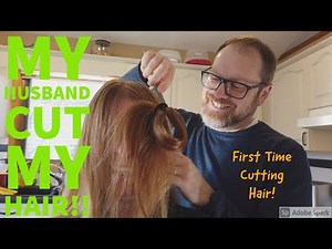 HUSBAND CUTS WIFE'S HAIR | My Husband Learns on YouTube how to Cut My Hair