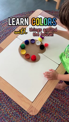 30K views · 594 reactions | 4 fun ways for kids to learn colors,  and all you need are pom poms and other simple things around the house!  Save this post so you remember to do them too! If you are new here, hi  I’m Michelle and love to share fun things for kids to do and tips for parents! I’m so glad you found us!  Check back daily for more fun ideas! ✨#kidsactivities #playideas #playtolearn #learncolors #preschoolactivities | 7 Days of Play | Facebook