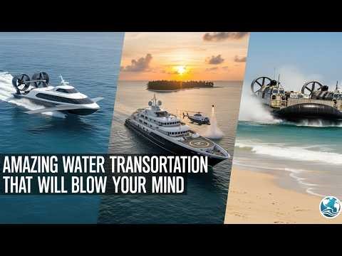 Amazing Water Transportation That Will Blow Your Mind