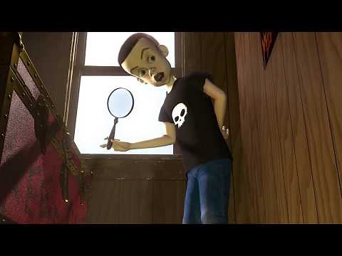 Toy story Sid burns a hole in Woody