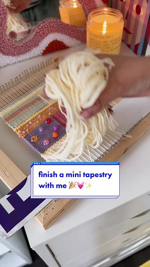 Love Pink Tapestry Tutorial - Small Tapestry Weaving