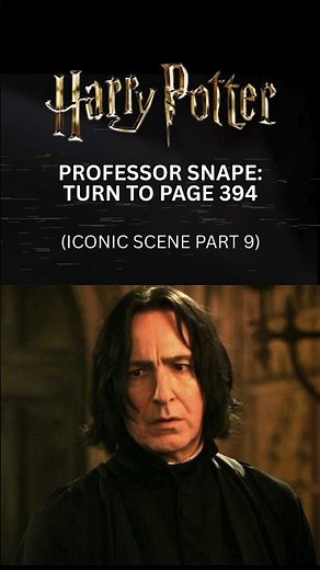 Turn to Page 394 Snape Teaches Defense Against the Dark Arts #prisonerofazkaban #harrypotter #snape