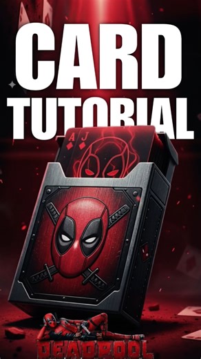 Deadpool Playing Cards Tutorial – Learn Tricks with Style 🃏🔥 #shorts #cardistry